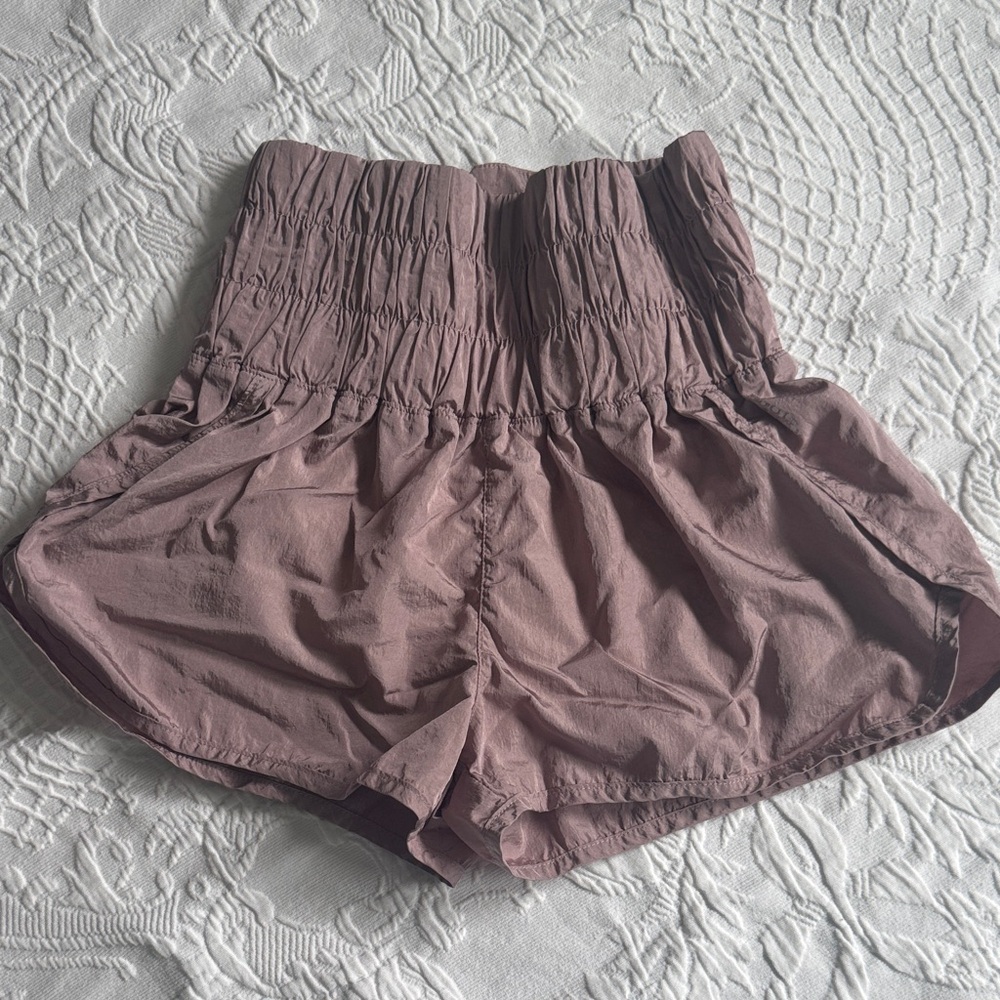 Free people movement Mauve High-Waisted Shorts